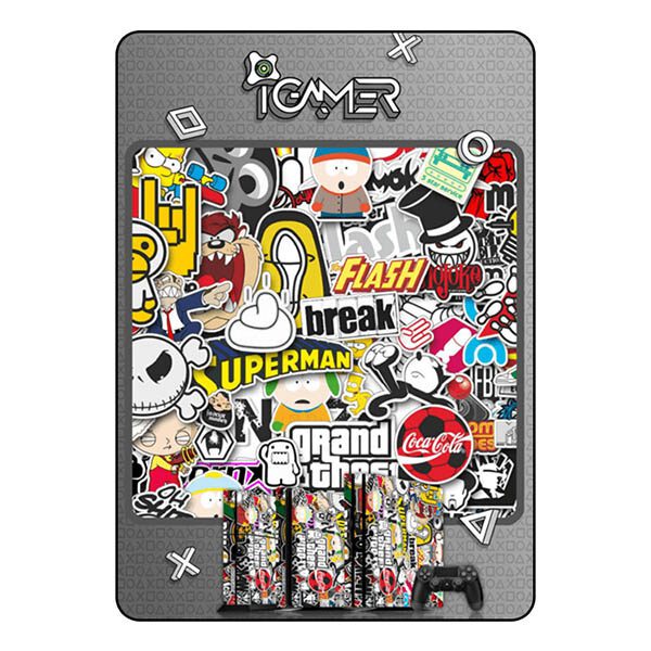 PlayStation 4 Slim Skin - Fun Art