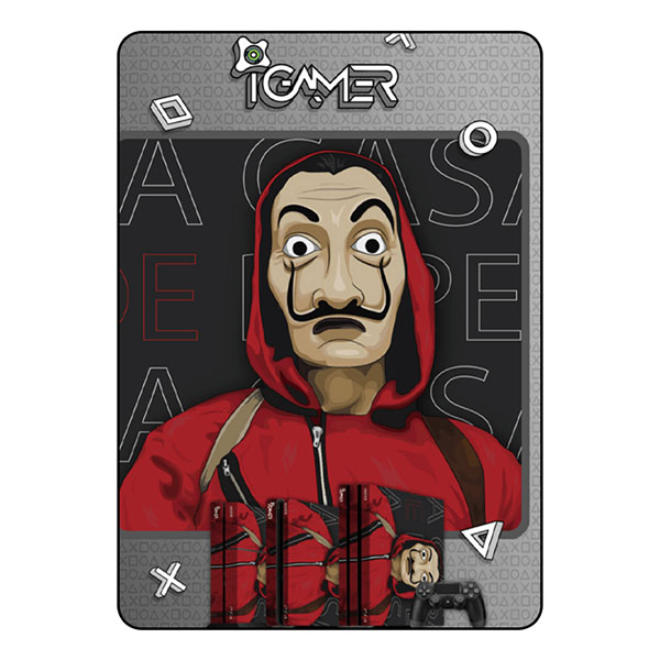 PlayStation 4 Pro Skin - La Casa De Papel - 1 PlayStation 4 Pro Skin - La Casa De Papel - 1