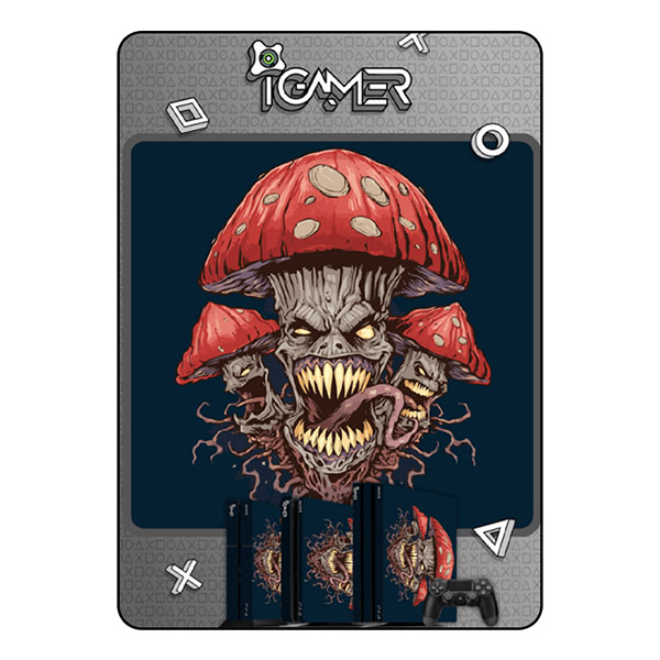 PlayStation 4 Slim Skin - Mushroom Angry PlayStation 4 Slim Skin - Mushroom Angry