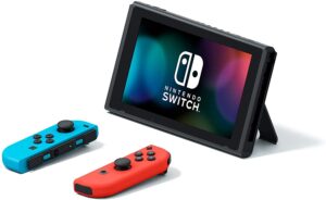 Nintendo Switch with Neon Blue and Neon Red Joy-Con - New Series Nintendo Switch with Neon Blue and Neon Red Joy-Con - New Series