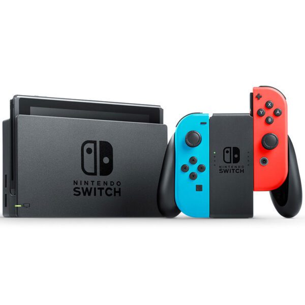 Nintendo Switch with Neon Blue and Neon Red Joy-Con - New Series