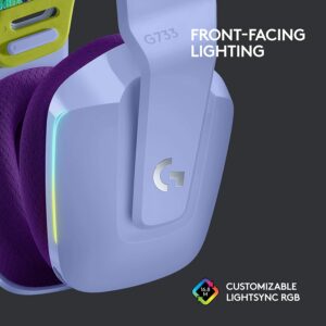 Logitech G733 7.1 Wireless Gaming Headset - Lilac Logitech G733 7.1 Wireless Gaming Headset - Lilac