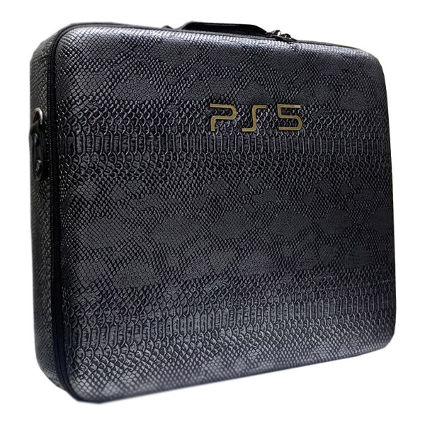 PlayStation 5 Hard Case - Snake leather STEEL Black PlayStation 5 Hard Case - Snake leather STEEL Black