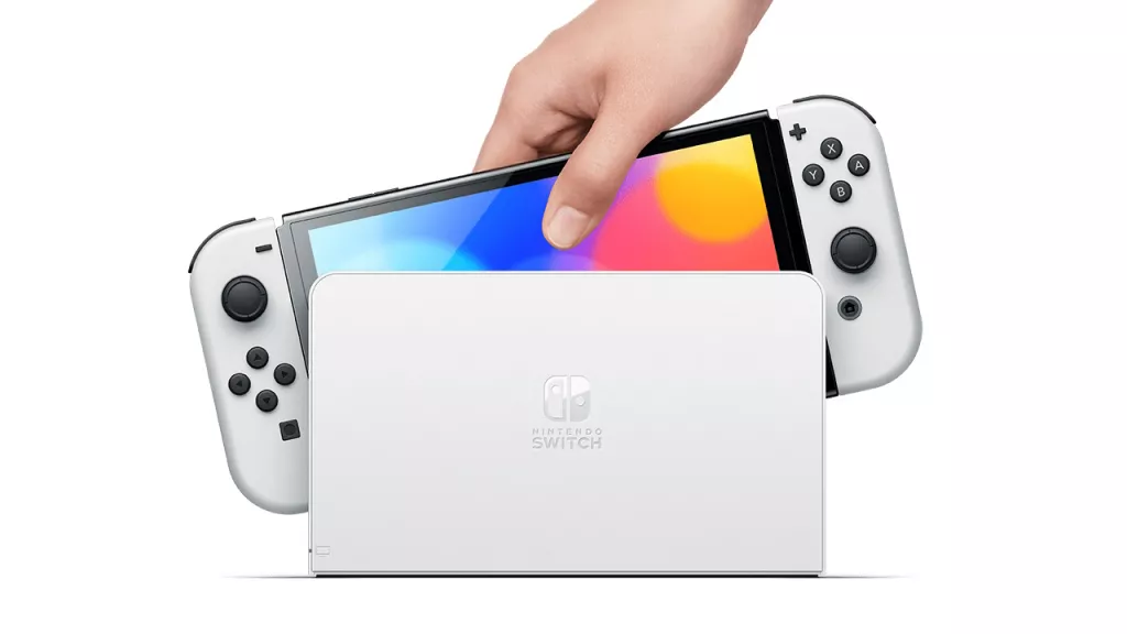 Nintendo Switch OLED Model with Neon Blue and Neon Red Joy-Con - FULL GAME قیمت نینتندو سوییچ