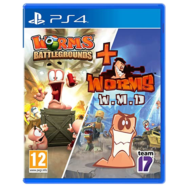 Worms Battlegrounds + Worms W.M.D - PS4 Worms Battlegrounds + Worms W.M.D - PS4