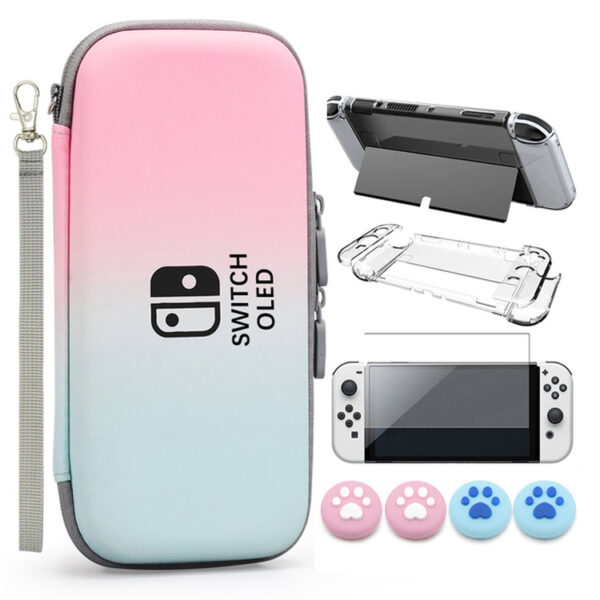 VGBUS 7-in-1 Accessory Case for Nintendo Switch OLED - Pink/Turquoise VGBUS 7-in-1 Accessory Case for Nintendo Switch OLED - Pink/Turquoise