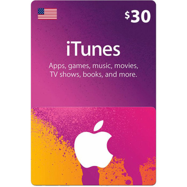 Apple iTunes Card $30 US Apple iTunes Card $30 US