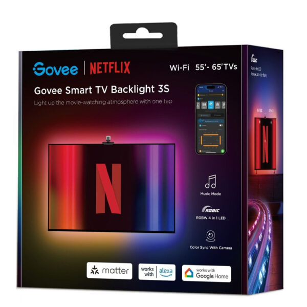 Govee Envisual TV Backlight 3S (55~65 inch) - Netfilx Govee Envisual TV Backlight 3S (55~65 inch) - Netfilx