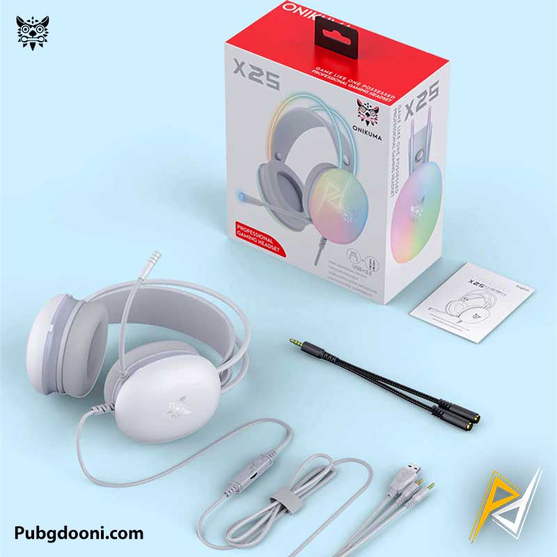 Onikuma X25 RGB Gaming Headset - Black Onikuma X25 RGB Gaming Headset - Black