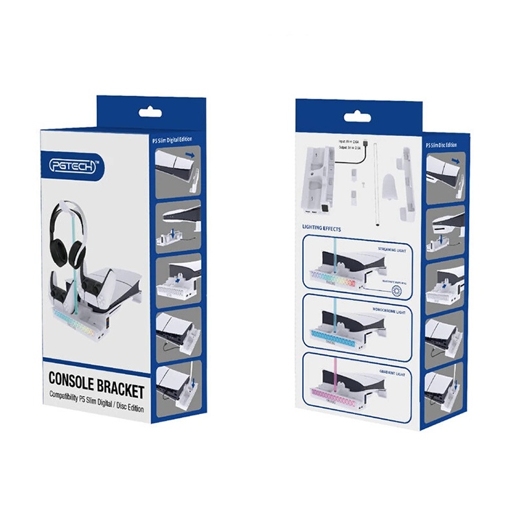 PGTECH GP-533 RGB Horizontal Console Bracket with Dual Gamepad Charging PGTECH GP-533 RGB Horizontal Console Bracket with Dual Gamepad Charging