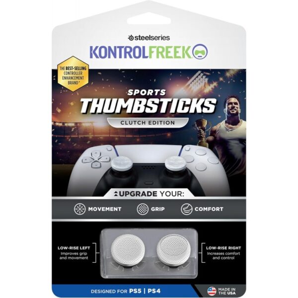KontrolFreek Sports Thumbsticks for PlayStation - Clutch Edition White KontrolFreek Sports Thumbsticks for PlayStation - Clutch Edition White
