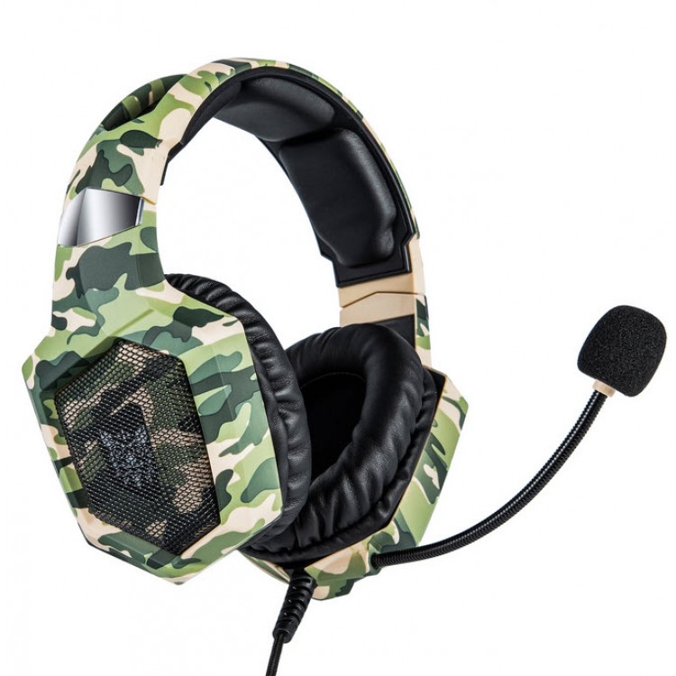 Onikuma K8 Professional Gaming Headset - Green Camo Onikuma K8 Professional Gaming Headset - Green Camo