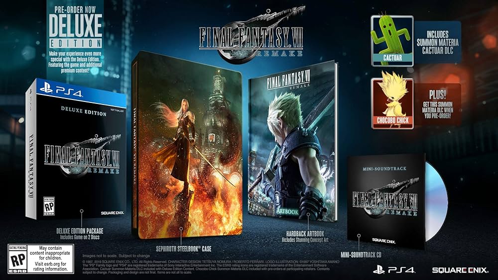 Final Fantasy 7 Remake Deluxe Edition - PS4