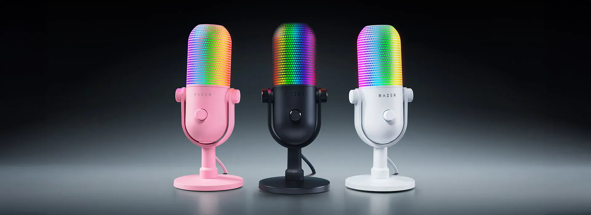 Razer Seiren V3 Chroma USB Microphone - Black Razer Seiren V3 Chroma USB Microphone - Black