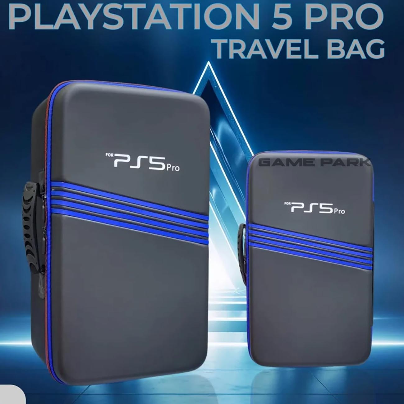 خرید کیف قابل حمل New World برای PS5 Pro - سیاه/آبی