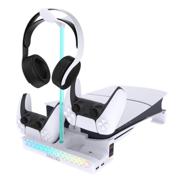 PGTECH RGB Horizontal Console Bracket for PS5 Slim PGTECH RGB Horizontal Console Bracket for PS5 Slim