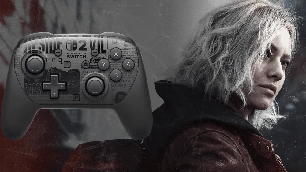 Nintendo Switch 2 Pro Controller Resident Evil Requiem Edition خرید کنترلر پرو نینتندو سوییچ ۲ نسخه Resident Evil Requiem