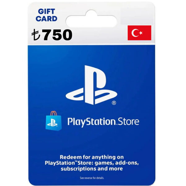 PSN 750 TRY Gift Card TURKEY PSN 750 TRY Gift Card TURKEY