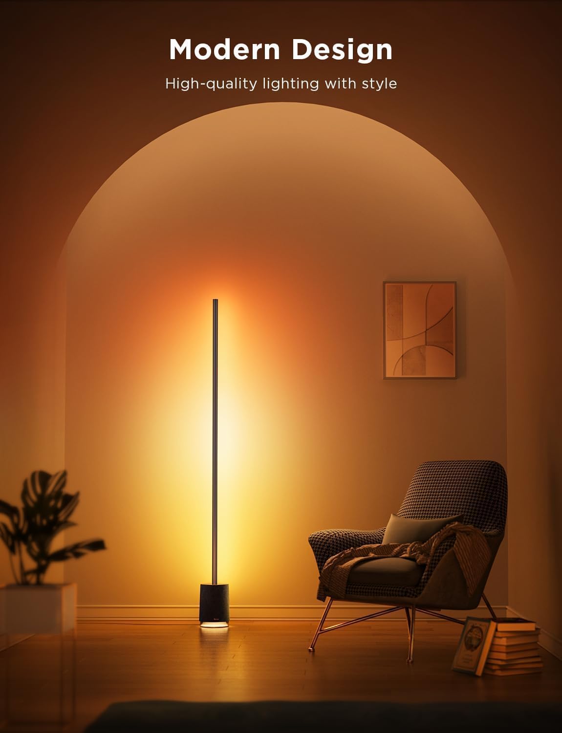 GoVee RGBICWW Floor Lamp Pro - Gray خرید لامپ هوشمند GoVee RGBICWW Floor Pro