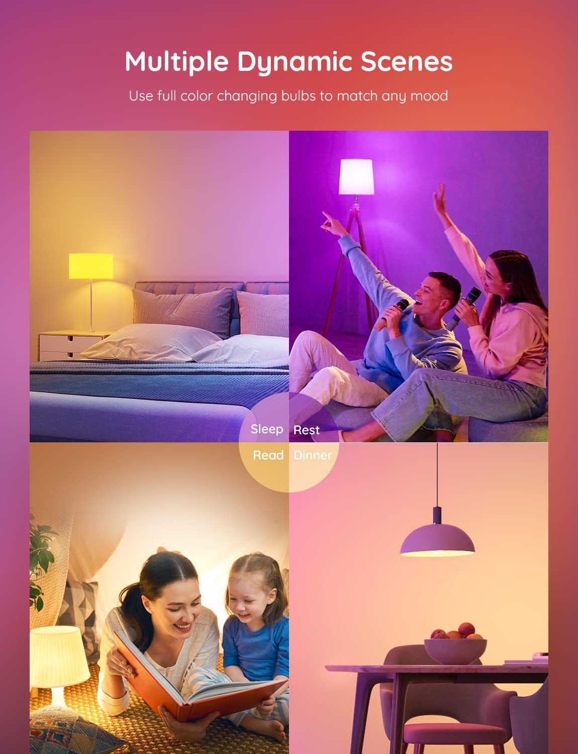 GoVee RGBWW Smart LED Bulbs E27 - 4 Pack خرید لامپ هوشمند حبابی GoVee RGBWW LED - پک چهارتایی