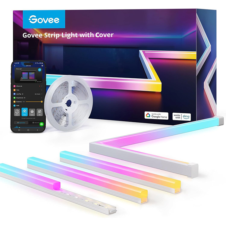 Govee RGBIC LED Strip Lights 5M with Covers