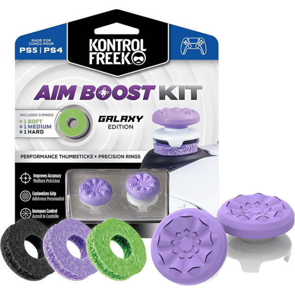 KontrolFreek Aim Boost Kit Thumbsticks - Galaxy Purple