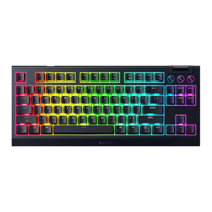 Razer BlackWidow V4 TKL HyperSpeed Gaming Keyboard - Orange Switch - Black